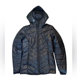 Mammut Black Puffer Jacket XS Hooded Lightweight Insulated